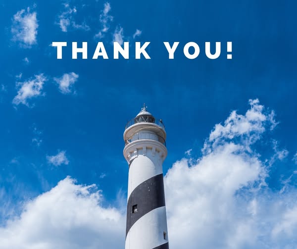 Lighthouse thank you
